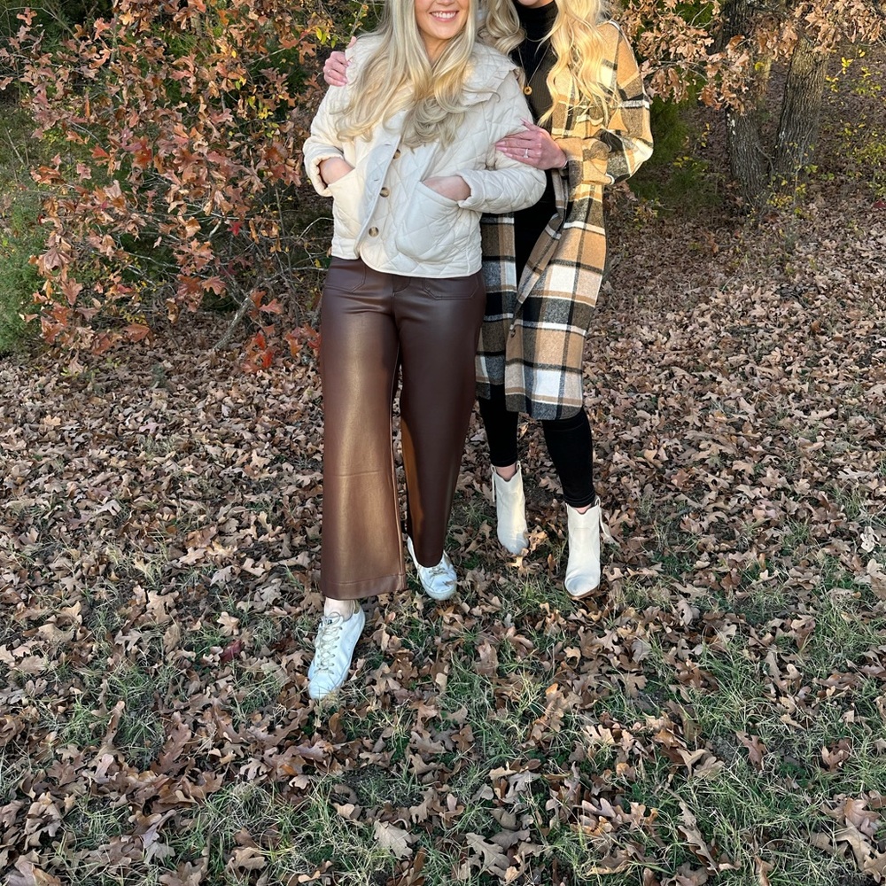 Anthropologie Cream Jacket and Plaid Coat